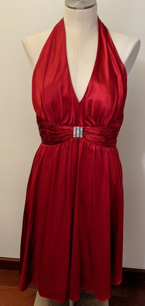 Suzie Chin- Maggie Boutique Red Evening Dress